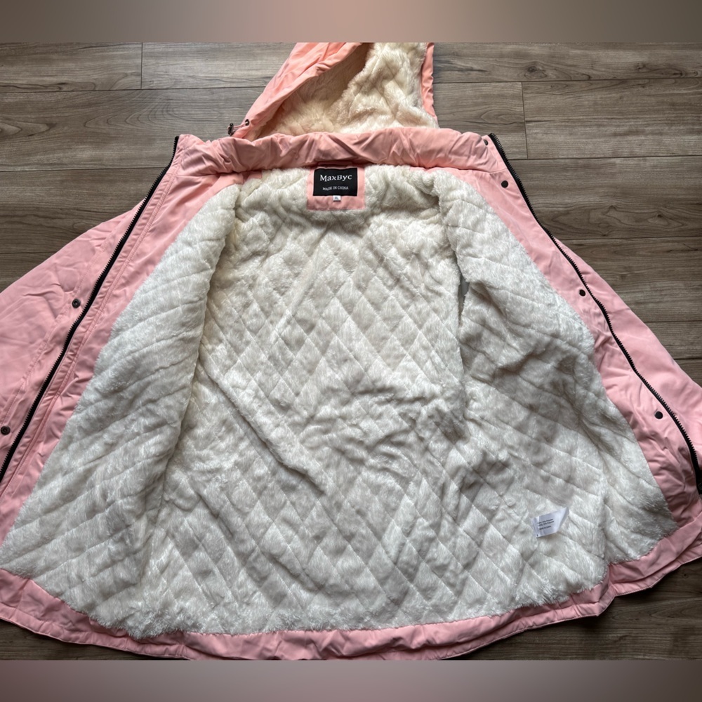Women's Winter
Waterproof Warm Puffer Jacket
Parka Coat With Hood Pink Size XL - Picture 6 of 15